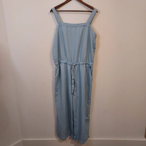 Loft Outlet XL Chambray Wide Leg Jumpsuit - Picture 7 of 11